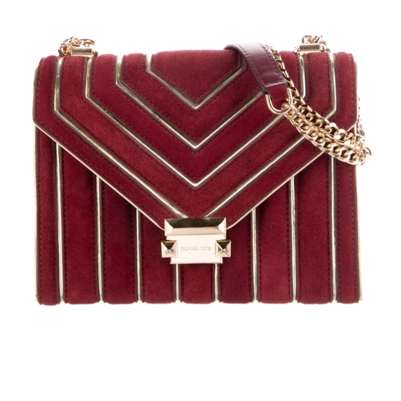 🎉HP🎊 Michael Kors "Whitney" Suede Shoulder Bag - Picture 3 of 7